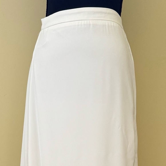 Lulus Picture Perfect Satin Long Maxi Skirt, Off White Cream, Size L, NWT - Picture 7 of 14